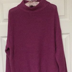 Stand-up Collar NWOT Wine Color Sweater